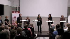 Bild på paneldeltagare från ESO-seminarium